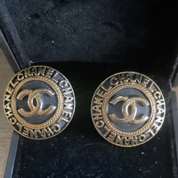 Authentic Chanel clip on earrings